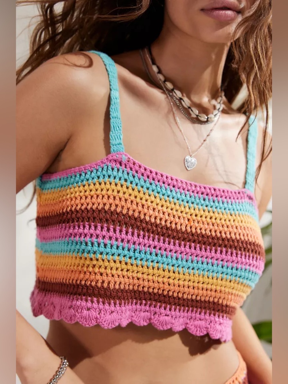 2/$25 Billabong Siesta Crochet Cami